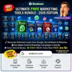 Free Updated Marketing Software Bundle (WhatsApp, Email, Leads) ! Etokom Subscription